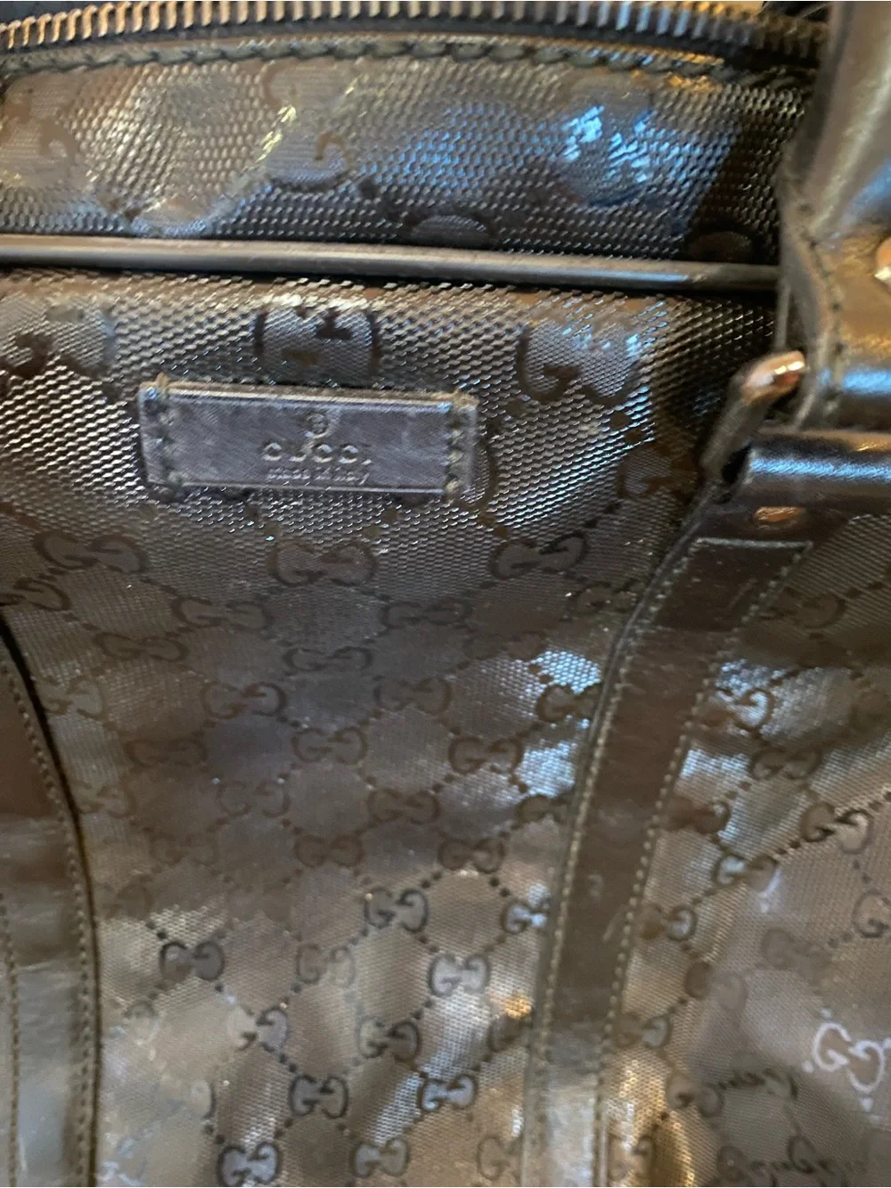 Black Gucci Essence Classic medium briefcase